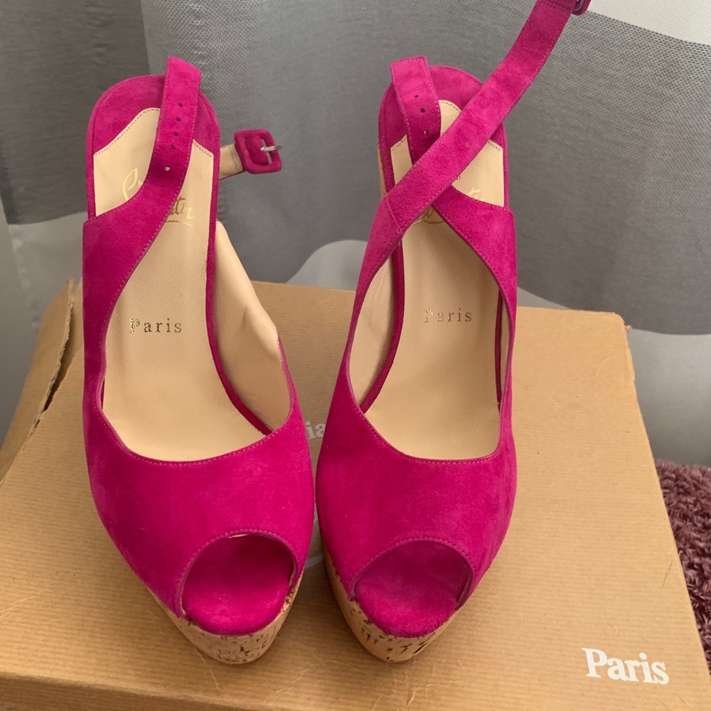 Christian louboutin wedges